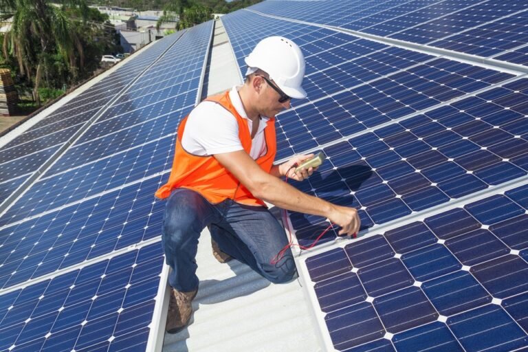 Solar panel installation